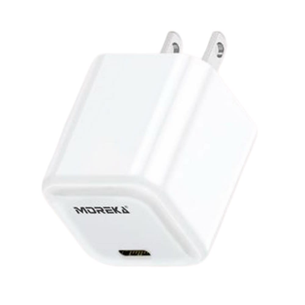 Cubo carga rápida 20W 5V- 3A puerto C Moreka P-2147