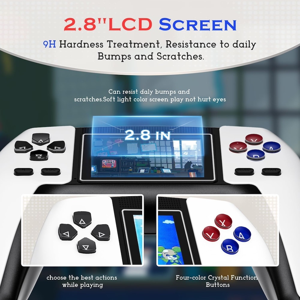 Consola de Videojuegos Portátil  P5 LCD TFT de 2.8 control adicional4