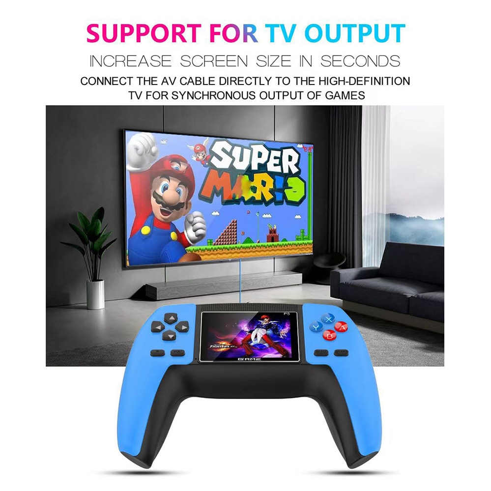 Consola de Videojuegos Portátil  P5 LCD TFT de 2.8 control adicional7