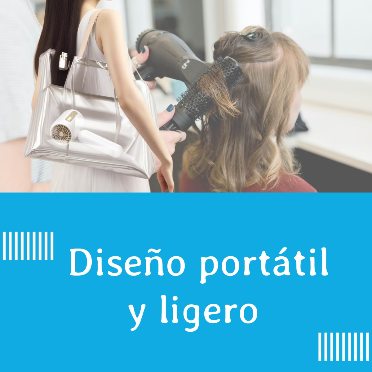 Secador de pelo 1500w, secado rápido, iones negativos, aire frío y caliente MCF-00116