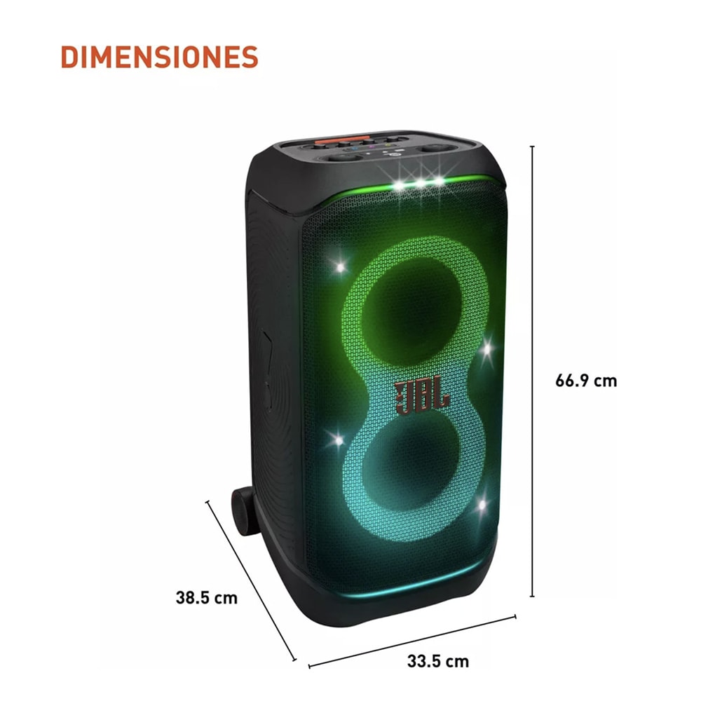 JBL Partybox Stage 320 Bocina Portátil Bluetooth 240W 18 Horas de reproducción7