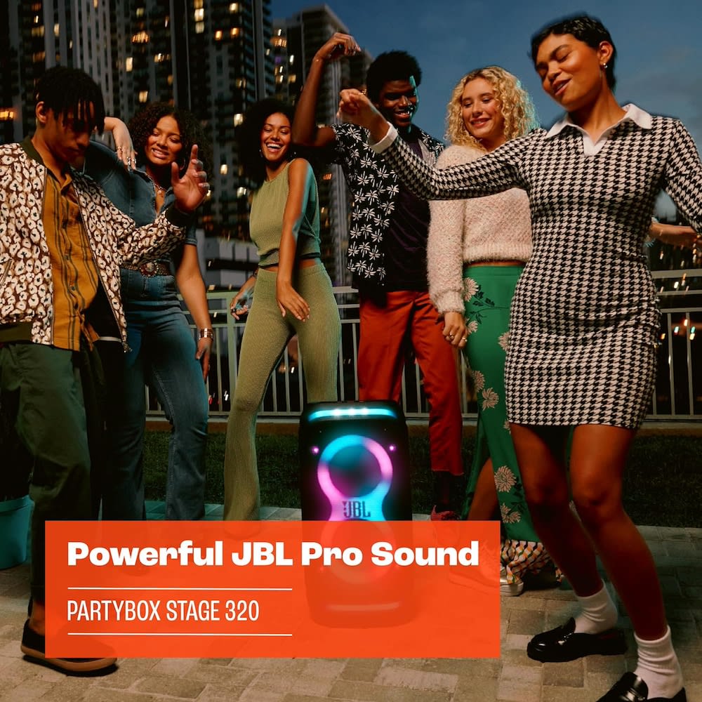 JBL Partybox Stage 320 Bocina Portátil Bluetooth 240W 18 Horas de reproducción2