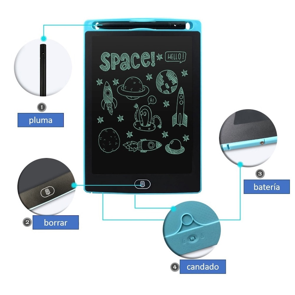 Pizarras Mágicas Lcd Para Niños De 8.5 Pulgadas Tableta ZP 039