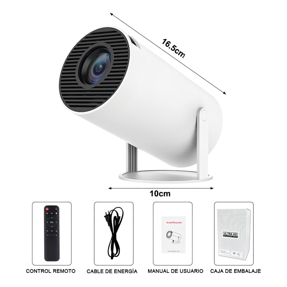 Proyector Profesional Portátil Bluetooth Smart Tv 4k Hd Wifi9