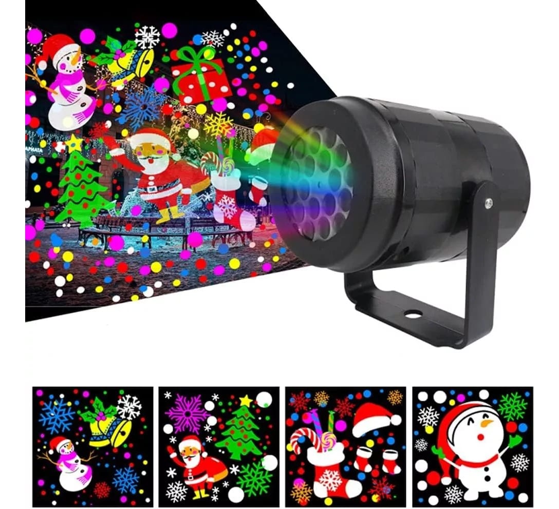 Proyector Láser Led Navidad 16 Diapositivas W886-3-16B 0