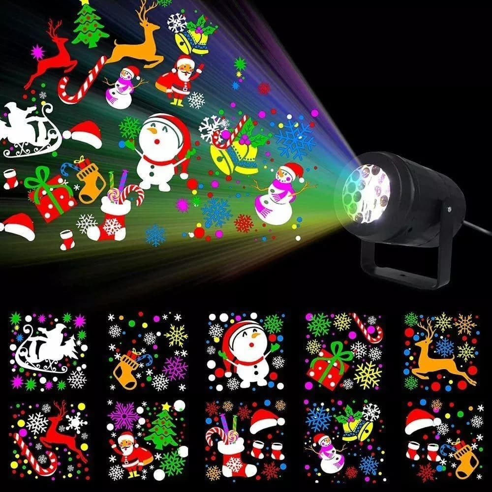 Proyector Láser Led  Navidad 16 Diapositivas W886-3-16B7