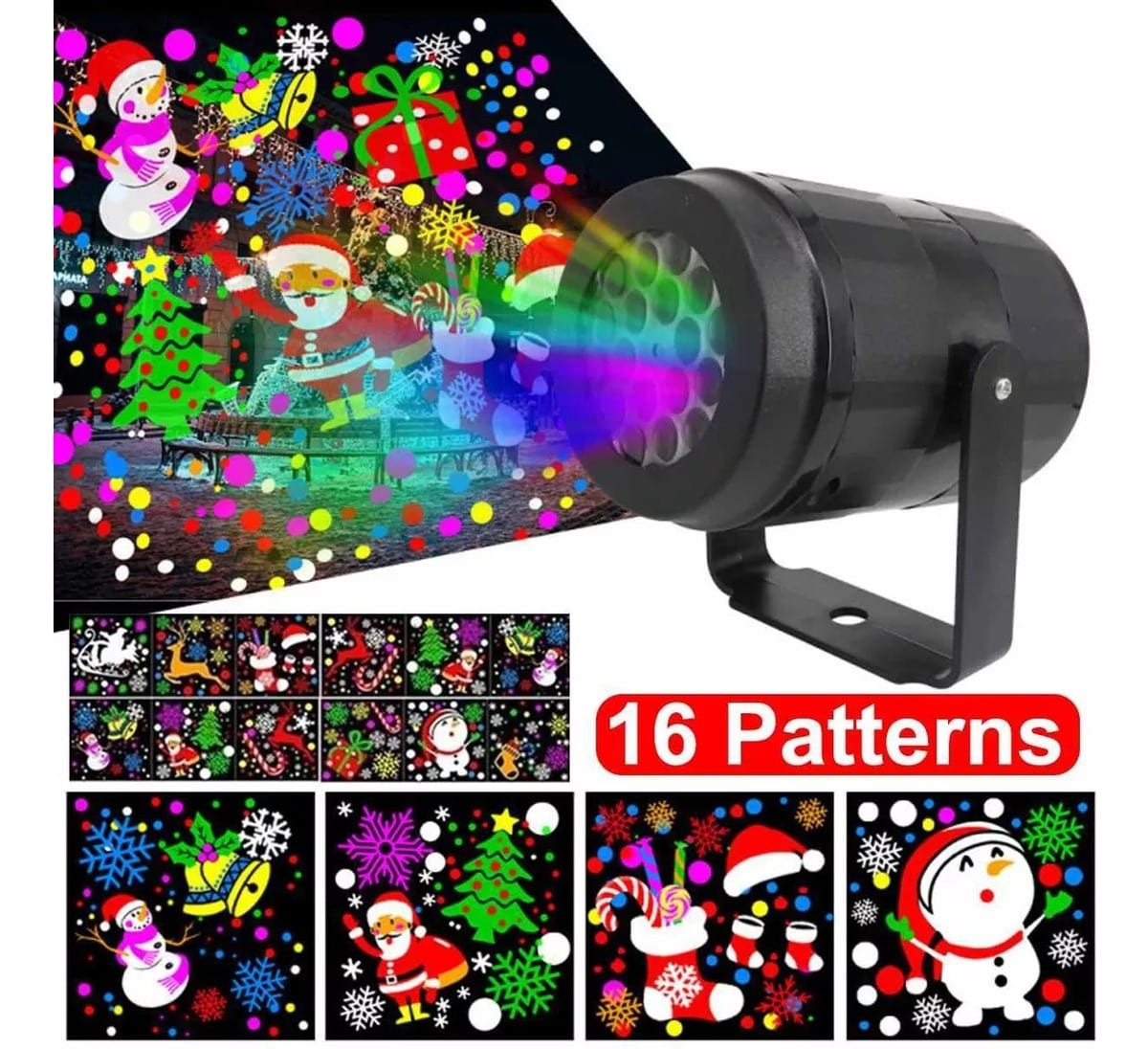 Proyector Láser Led Navidad 16 Diapositivas W886-3-16B6