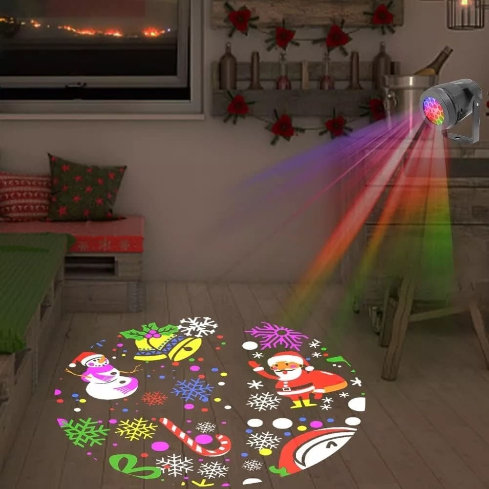 Proyector Láser Led Navidad 16 Diapositivas W886-3-16B4