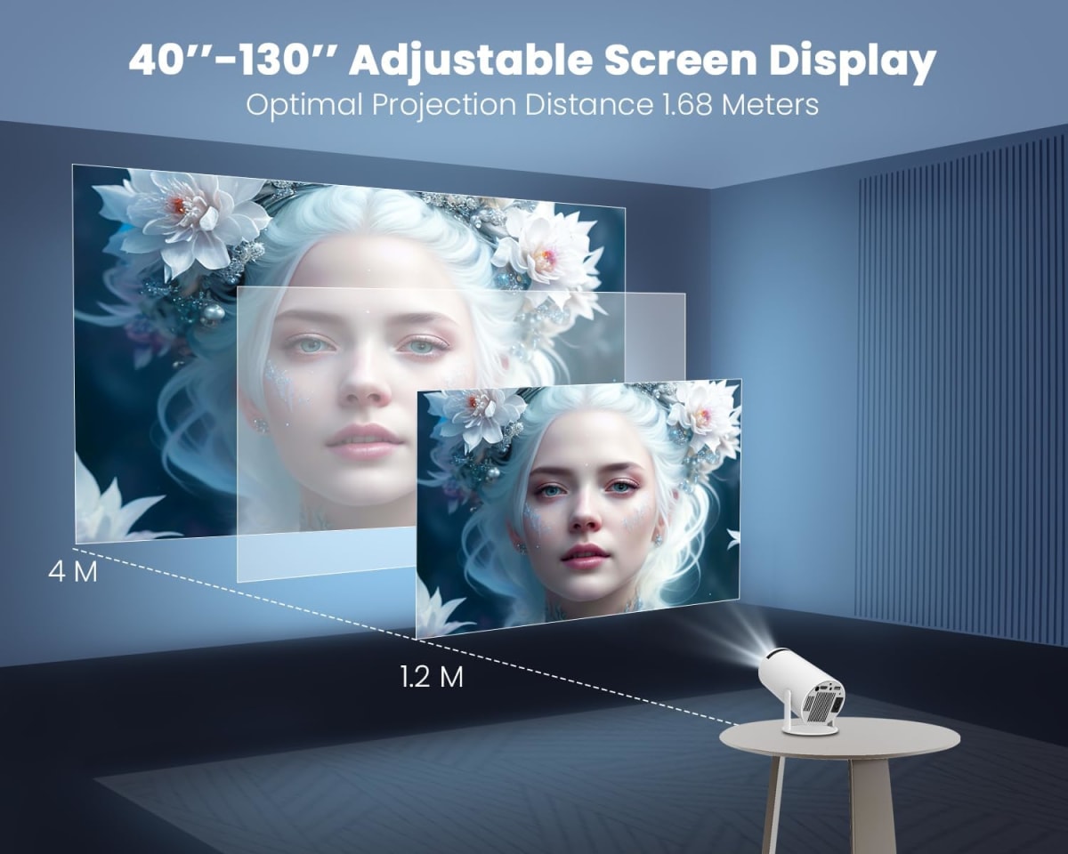 Proyector Profesional Android 4k Hd Wifi Smart Tv Portatil Bluetooth 110v/220v HY3006