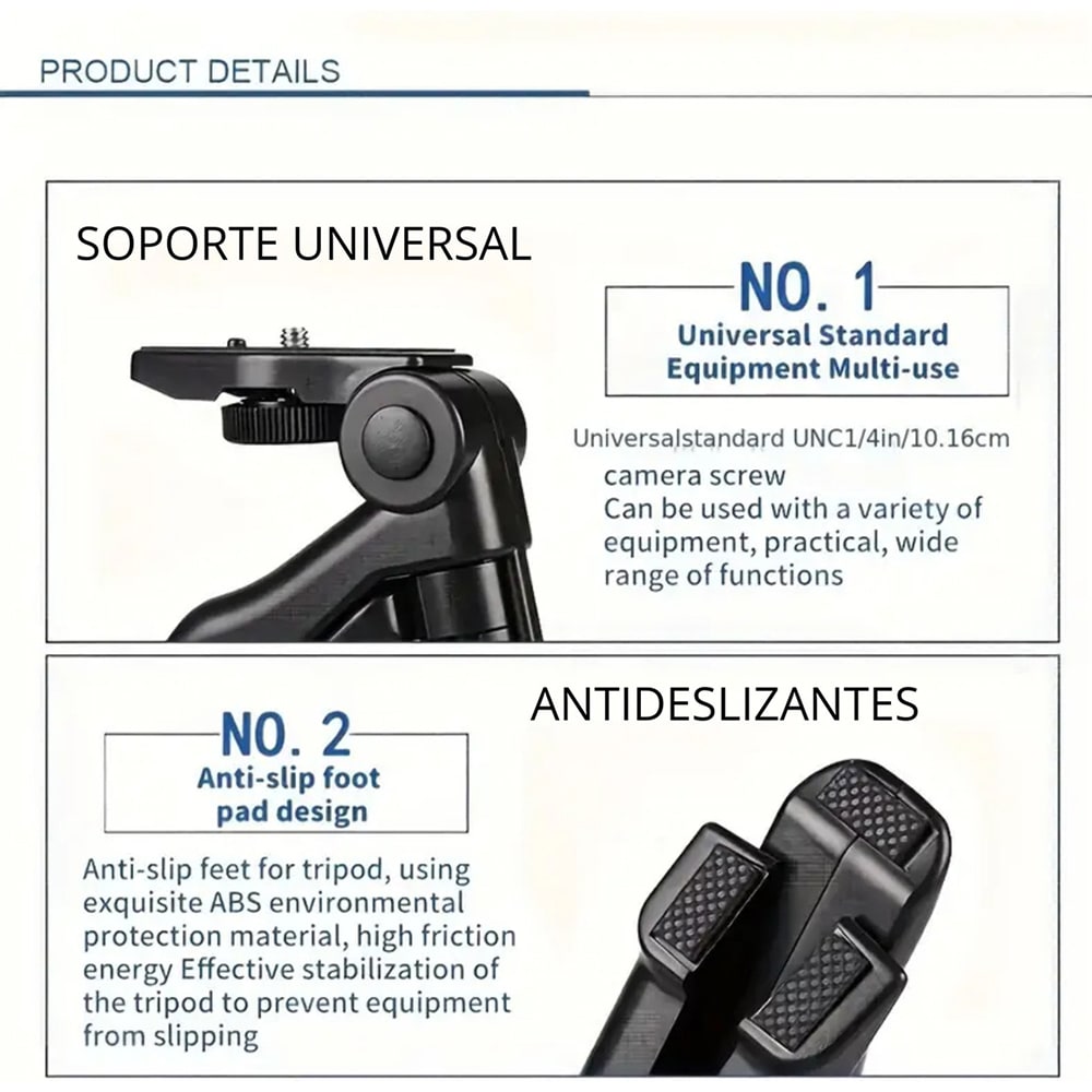 Soporte Celular Videoblog Set Tripie Con Luz Led Microfono PY-496