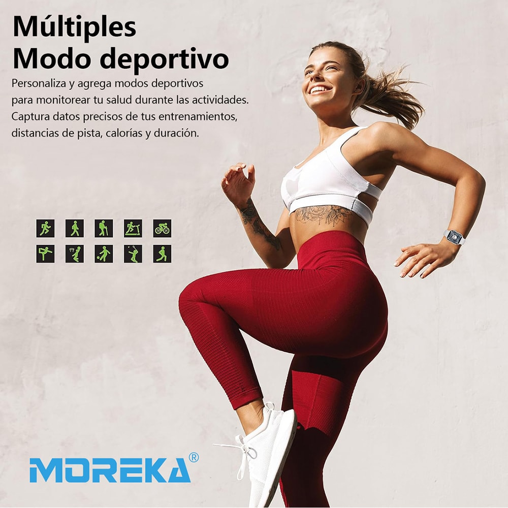 Smart Watch Moreka R03 pantalla amoled 2600mAh contra agua IPX686