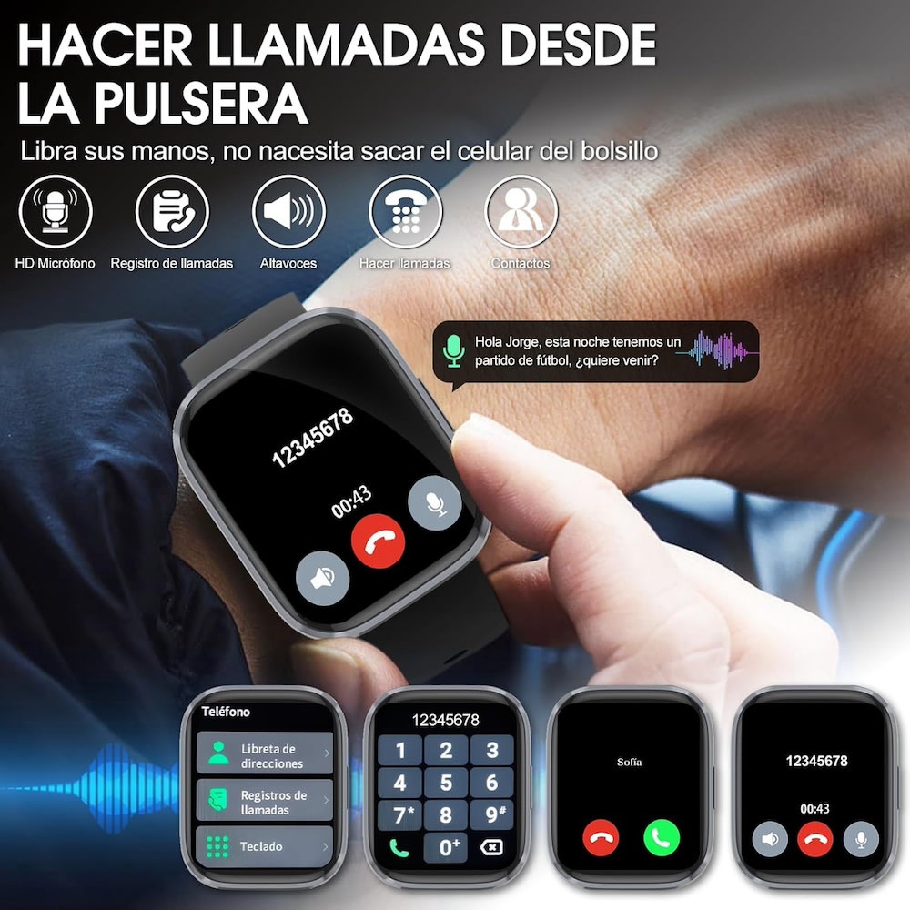 Smart Watch Moreka R03 pantalla amoled 2600mAh contra agua IPX688