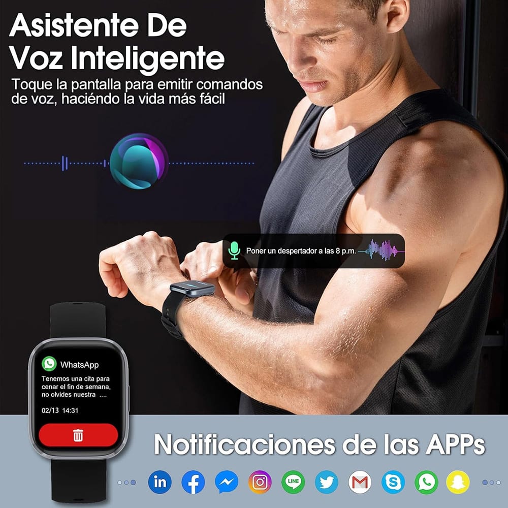 Smart Watch Moreka R03 pantalla amoled 2600mAh contra agua IPX684