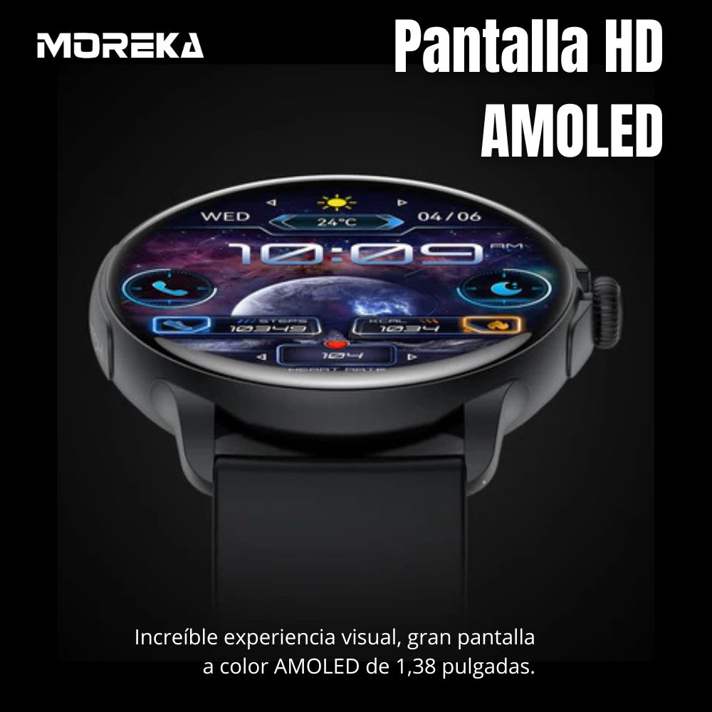Smart Watch Moreka R08 pantalla HD Amoled  1.43