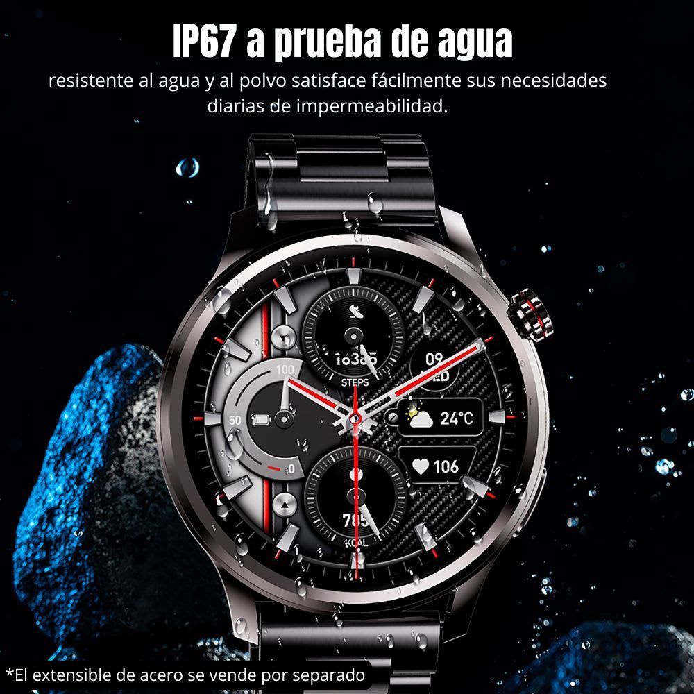 Smart Watch Moreka R04 pantalla Ultra HD Amoled contra agua IPX674