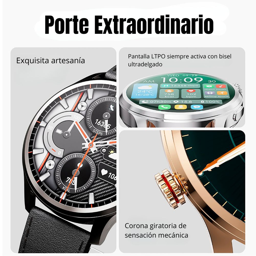 Smart Watch Moreka R04 pantalla Ultra HD Amoled contra agua IPX678