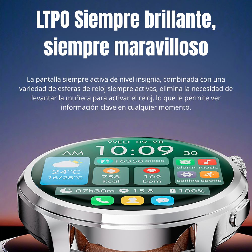 Smart Watch Moreka R04 pantalla Ultra HD Amoled contra agua IPX675