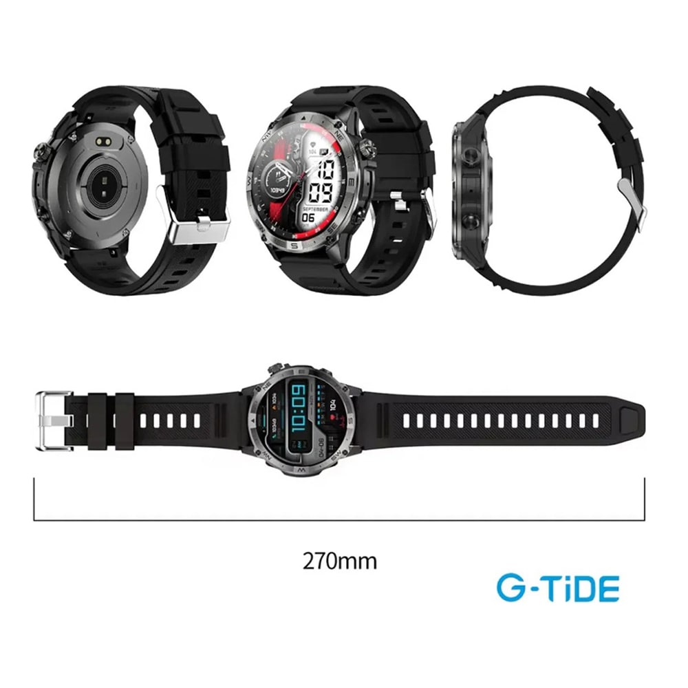 Smart Watch G-TIDE R6 PRO pantalla 1.43 GPS 260mAh 2 correas9