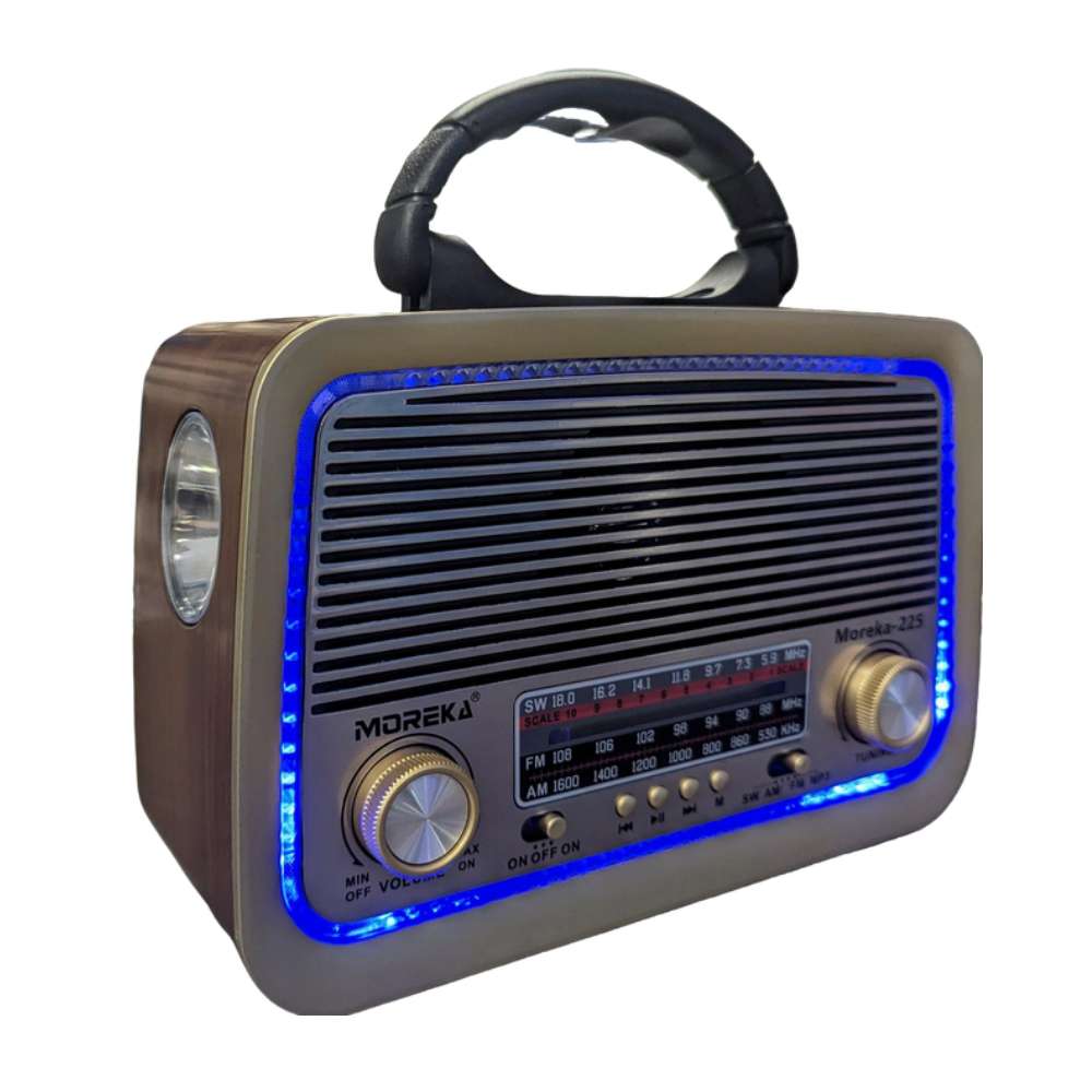 Bocina Radio FM - AM  Moreka 225, Bluetooth, TF Card, Lampara, USB4