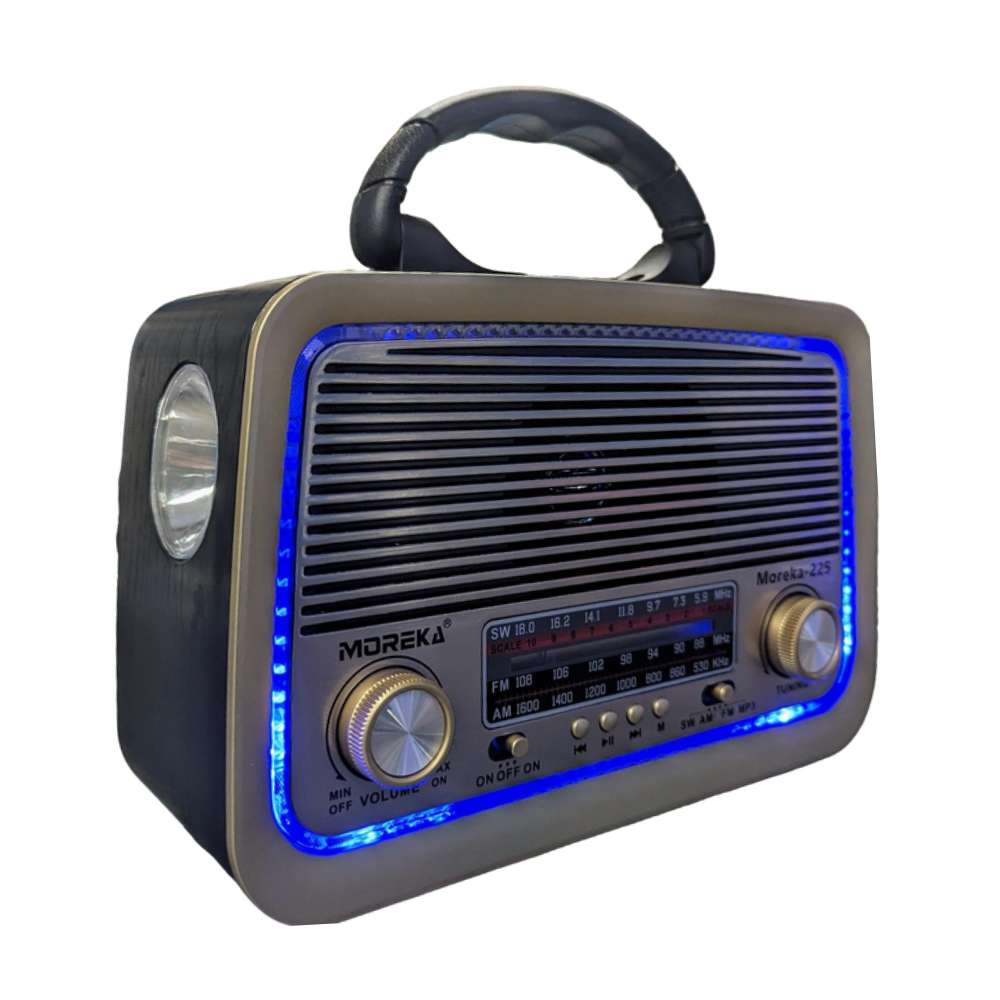 Bocina Radio FM - AM  Moreka 225, Bluetooth, TF Card, Lampara, USB6