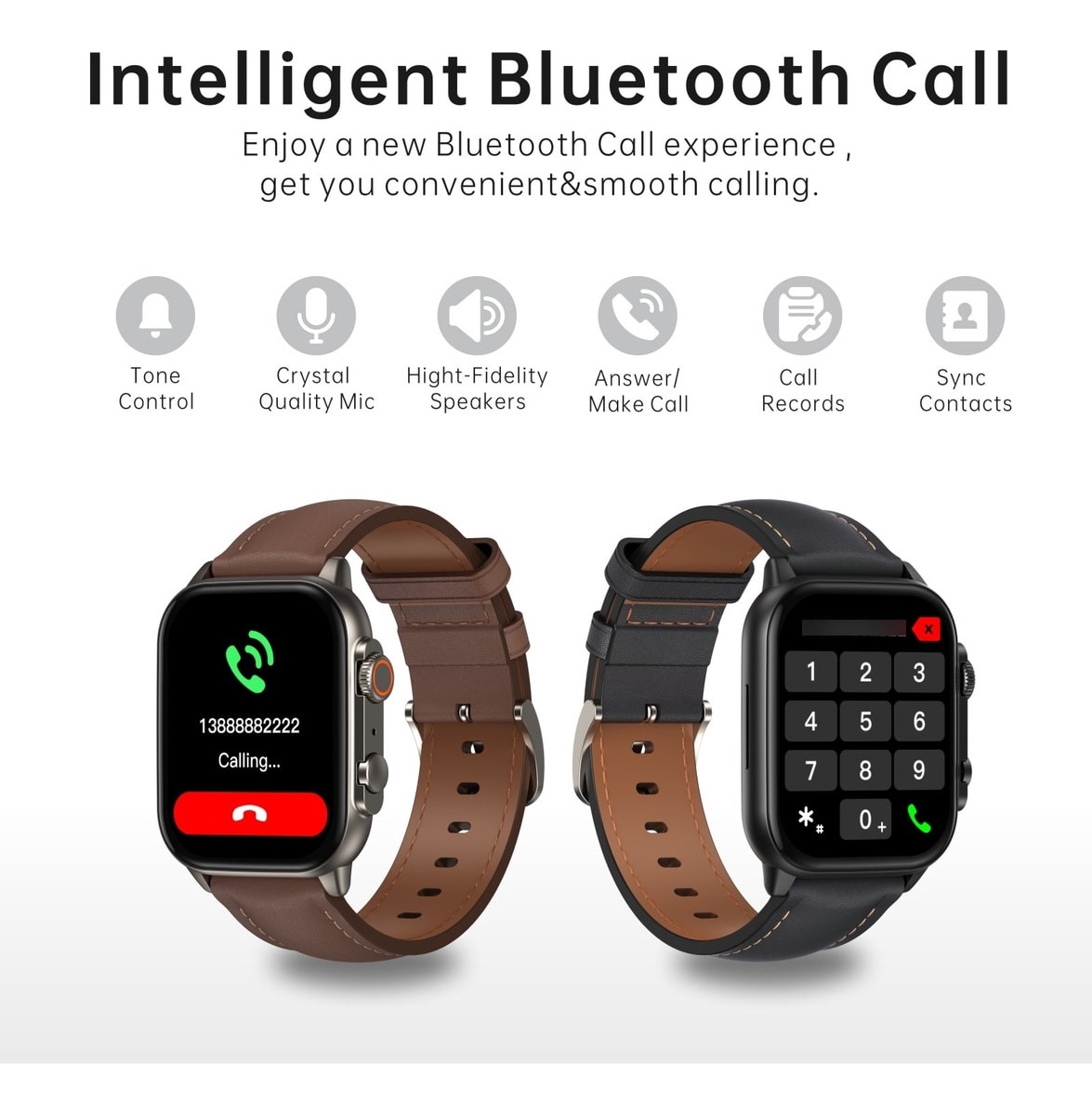 Smart Watch G-TIDE S5 PRO 260 mAh correa piel contra agua8