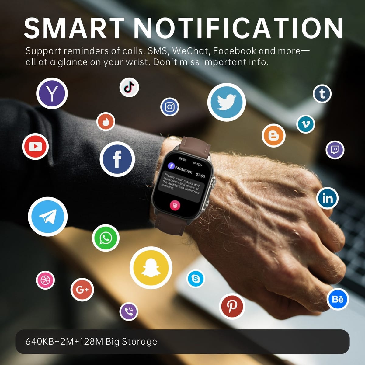 Smart Watch G-TIDE S5 PRO 260 mAh correa piel contra agua4