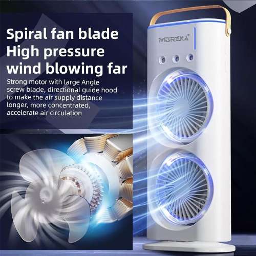 Mini climatizador Aire Acondicionado Oscilatorio ventilador8