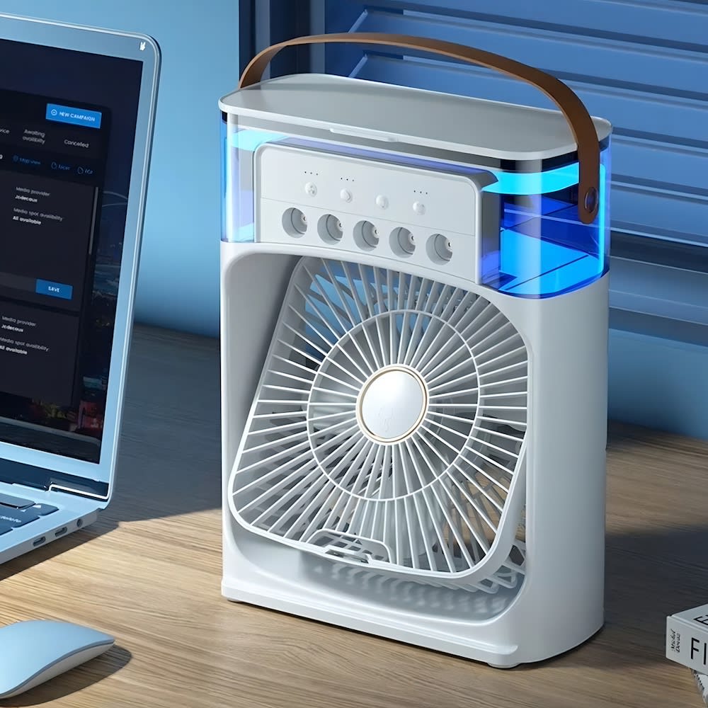 Clima Enfriador De Aire Mini Ventilador Frio Portatil Moreka SF1127