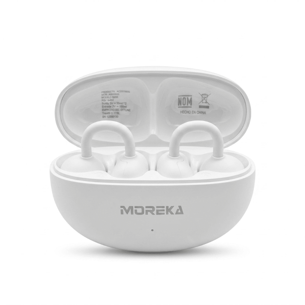 Audífonos Moreka E604 Tipo Arete Clip Bluetooth 25h Táctil9