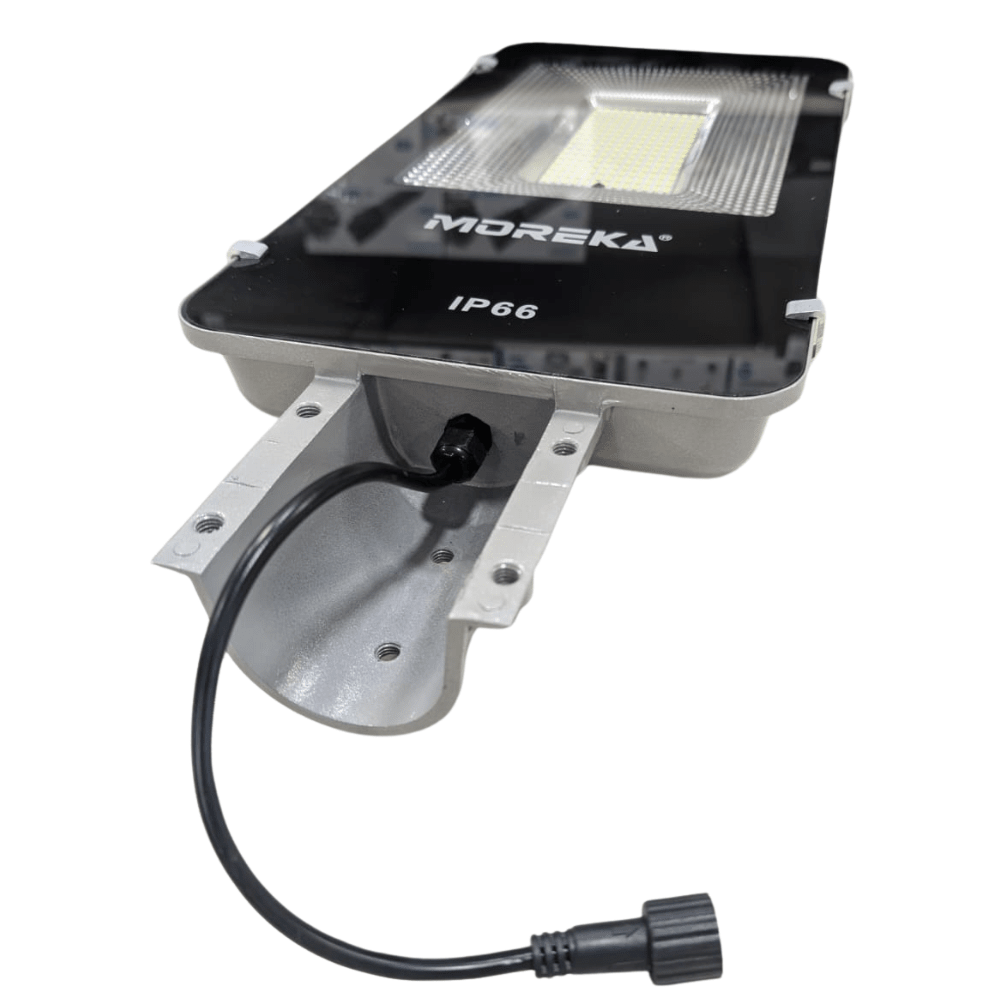 Luz de Calle Solar Moreka MOR 100W Cero Consumo con Control Remoto y Temporizador IP66 para Exteriores3