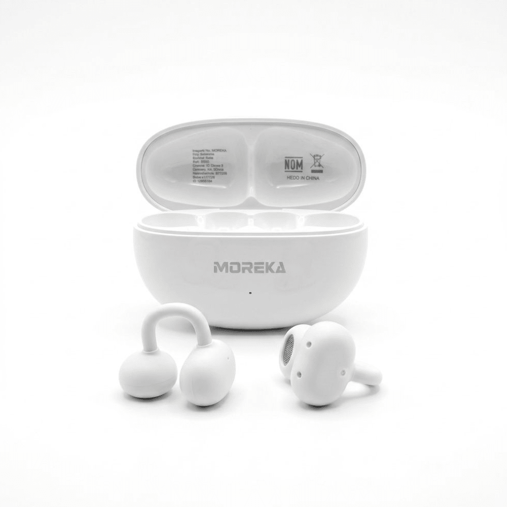 Audífonos Moreka E604 Tipo Arete Clip Bluetooth 25h Táctil10