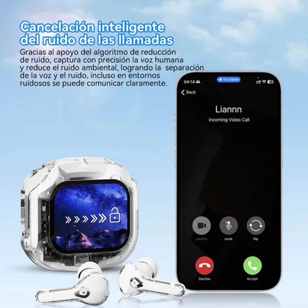 Audífonos Bluetooth Traductor IA Cancela Ruido ENC SmartBuds11