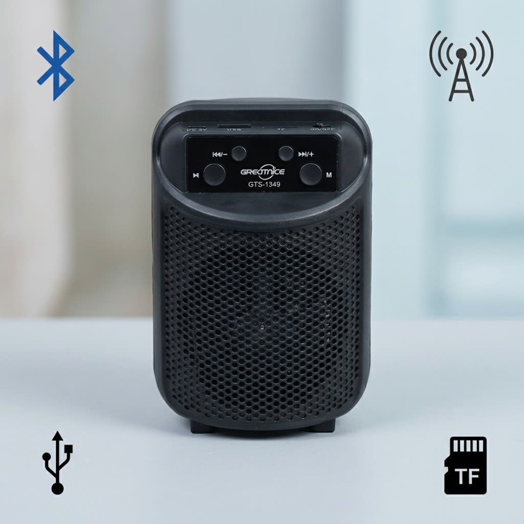 Bocina Bluetooth Recargable Greatnice GTS-1349 USB RADIO 5W8