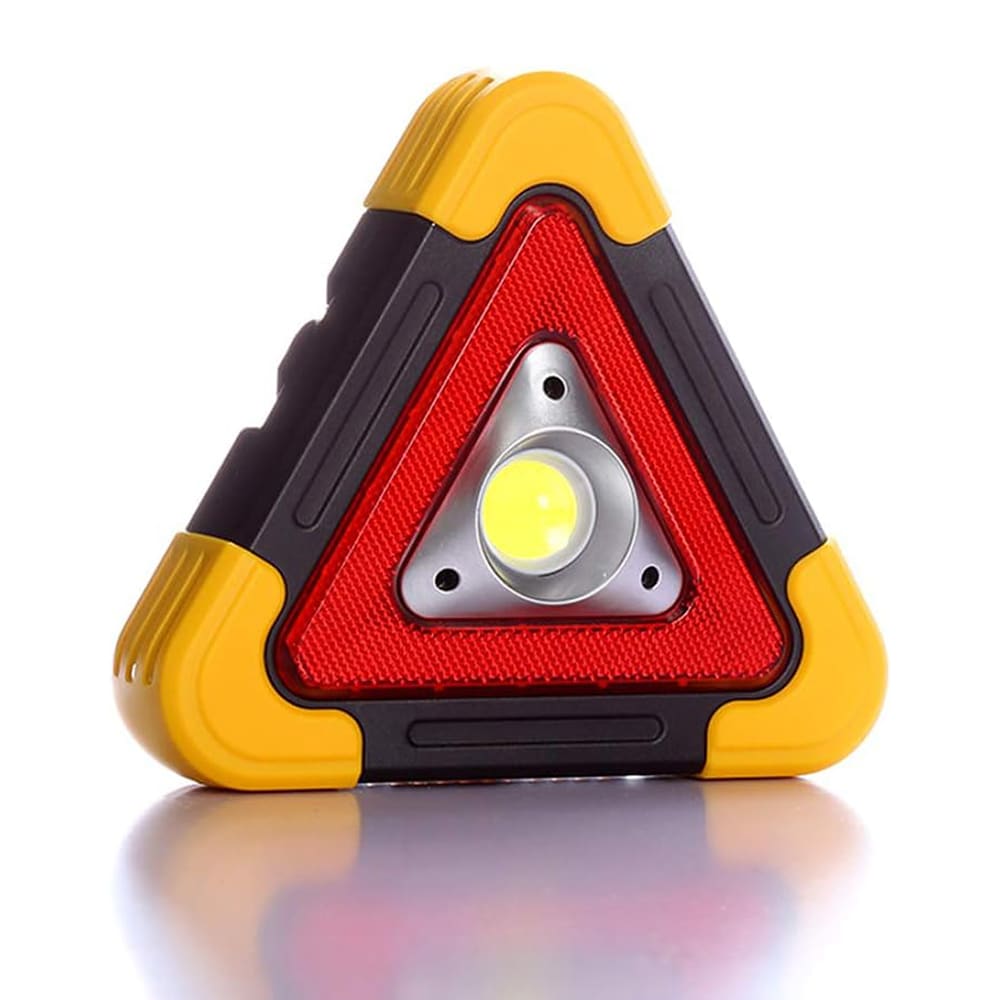Triángulo de Advertencia LED Solar COB  2200 mAh  powerbank 18.5 largo IP65 Moreka SQ-66095