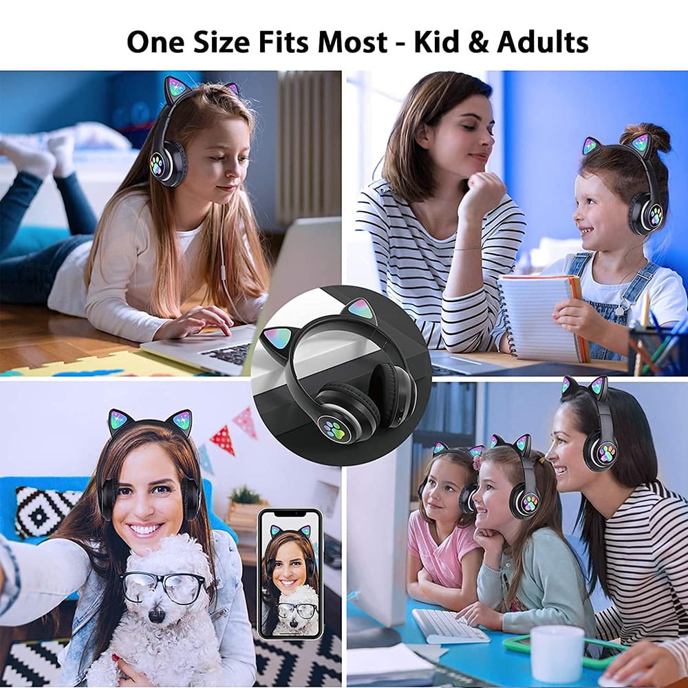 Audífonos Diadema Gato STN-28 Bluetooth RGB6