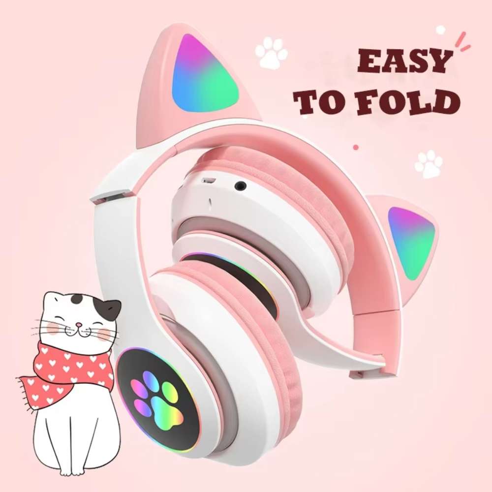 Audífonos Diadema Gato STN-28 Bluetooth RGB3