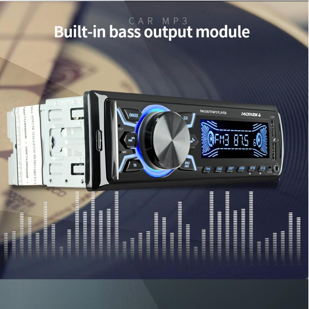 Auto Estéreo radio FM AM audio Bluetooth y llamadas manos libres Moreka SYD-12063