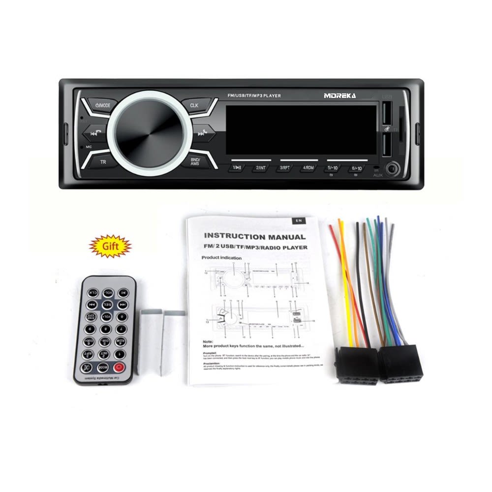 Auto Estéreo radio FM AM audio Bluetooth y llamadas manos libres Moreka SYD-12065