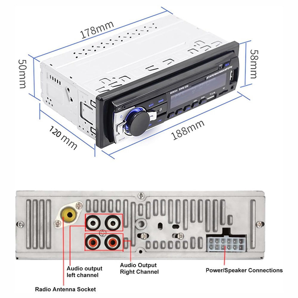 Autoestéreo para auto Bluetooth y llamadas manos libres4