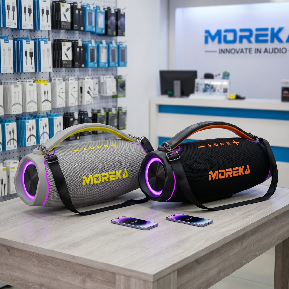 Bocina Moreka A61 Bluetooth Rgb 6000mah Contra Agua Ipx66