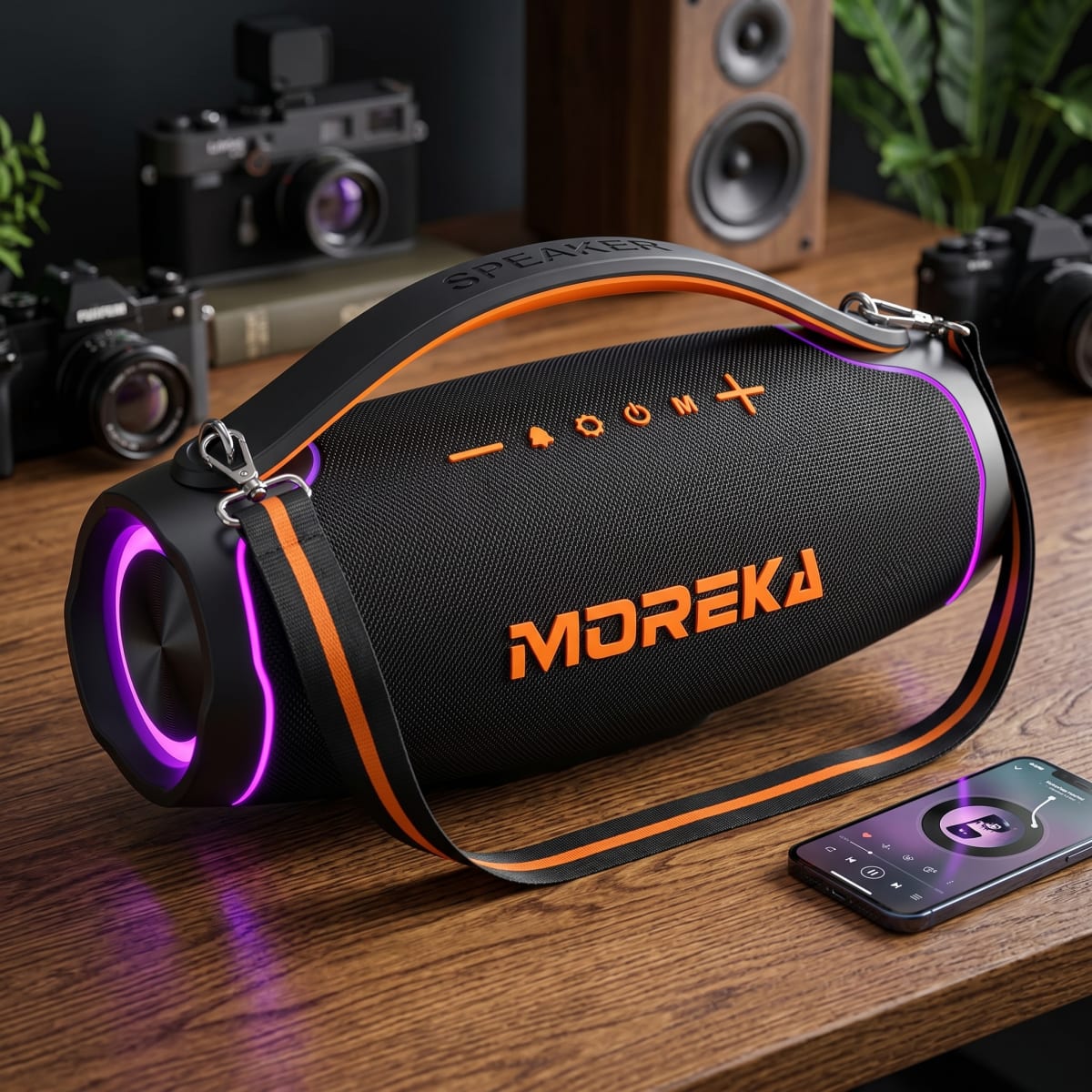 Bocina Moreka A61 Bluetooth Rgb 6000mah Contra Agua Ipx67
