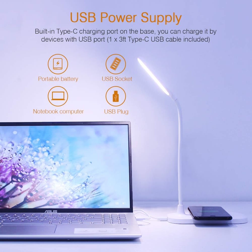 Lámpara de mesa de carga inalámbrica Sensor táctil TYV-20836