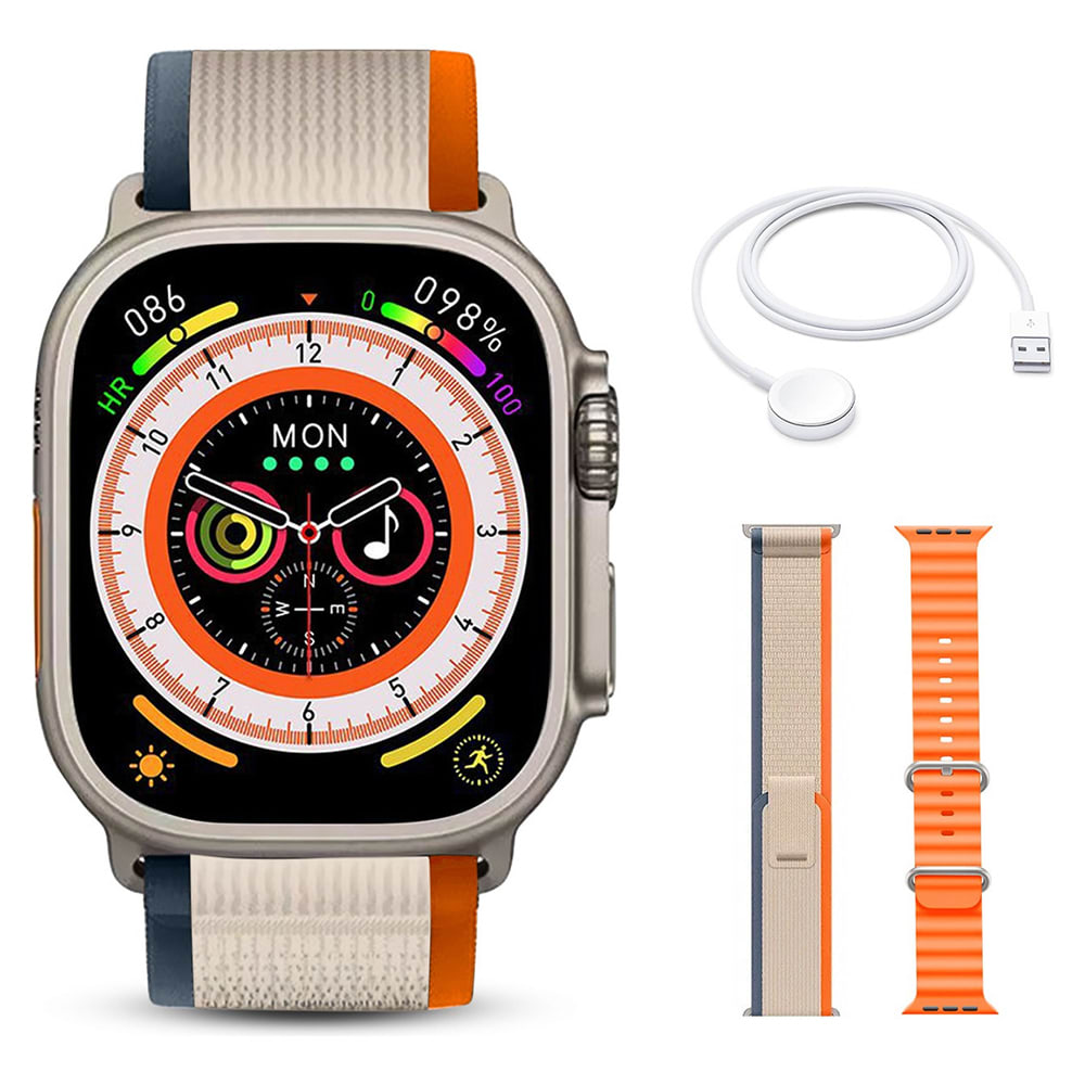SmartWatch Ultra2 WLR4 Carga Inalámbrica 4 Bandas 0