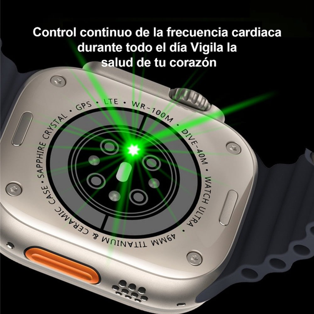 SmartWatch Ultra2 WLR4 Carga Inalámbrica 4 Bandas3