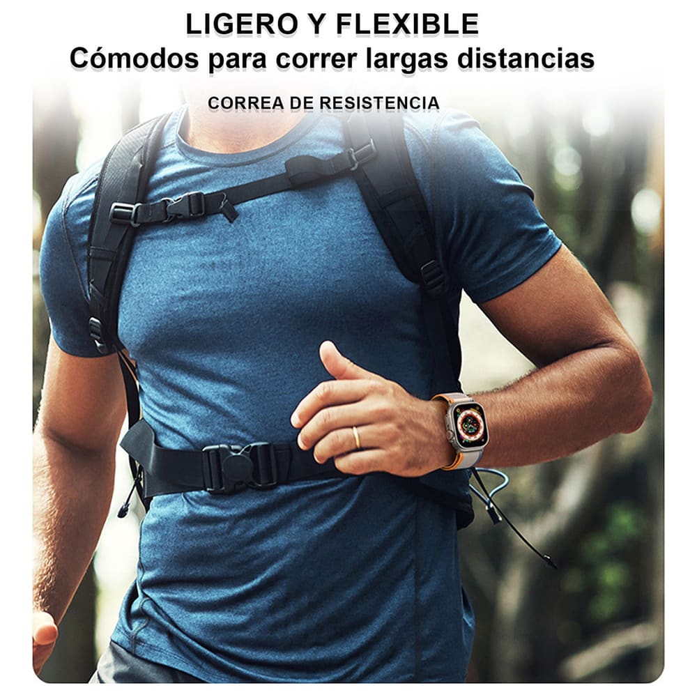 Smart Watch ET21 Ultra Max Carga Inalámbrica 3 Bandas y audifonos3