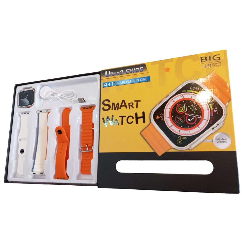 Smart Watch Ultra2 EW25 Carga Inalámbrica 4 Bandas 0