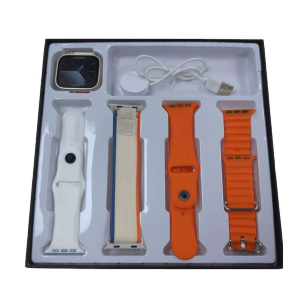 Smart Watch Ultra2 EW25 Carga Inalámbrica 4 Bandas5