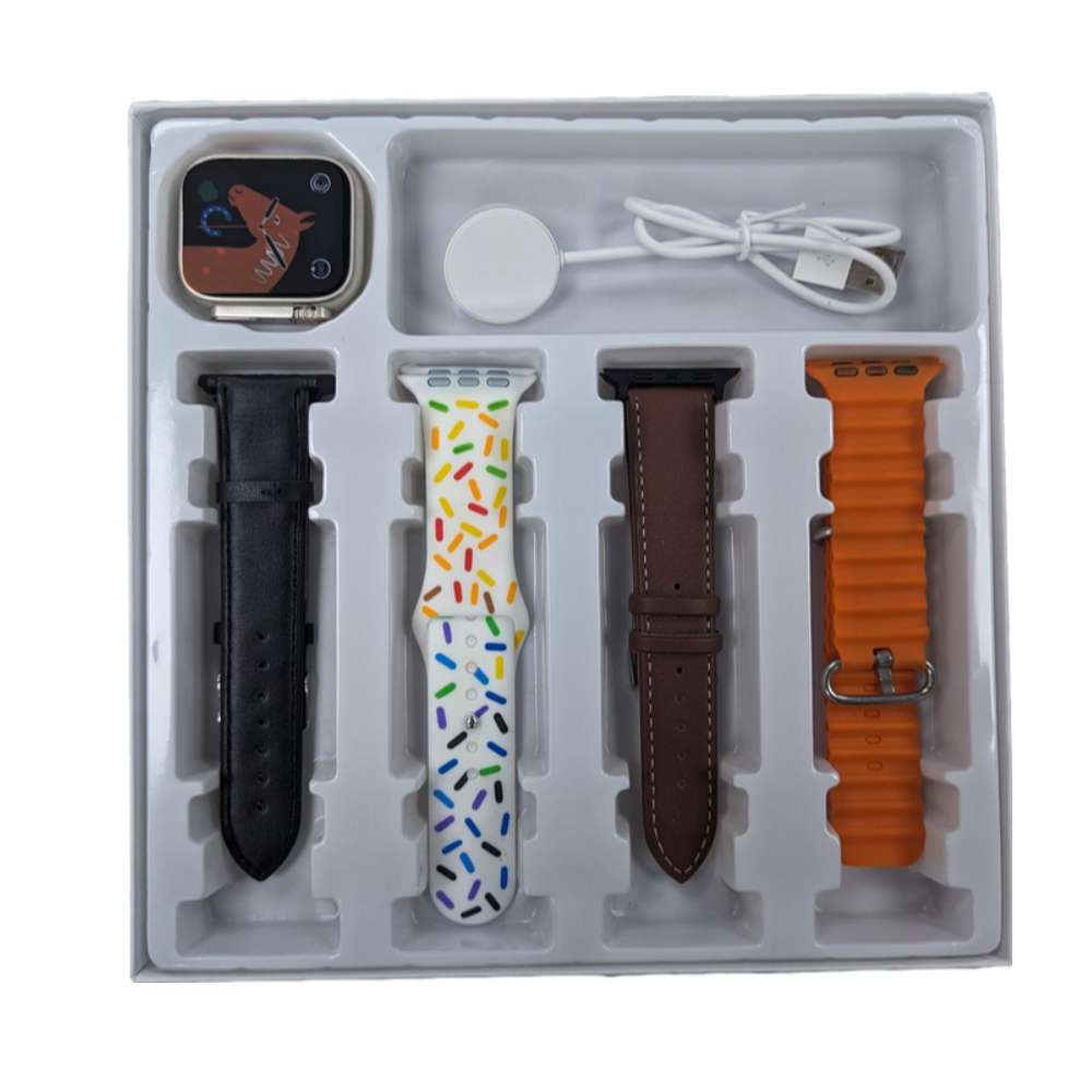 SmartWatch Ultra2 WLR4 Carga Inalámbrica 4 Bandas8