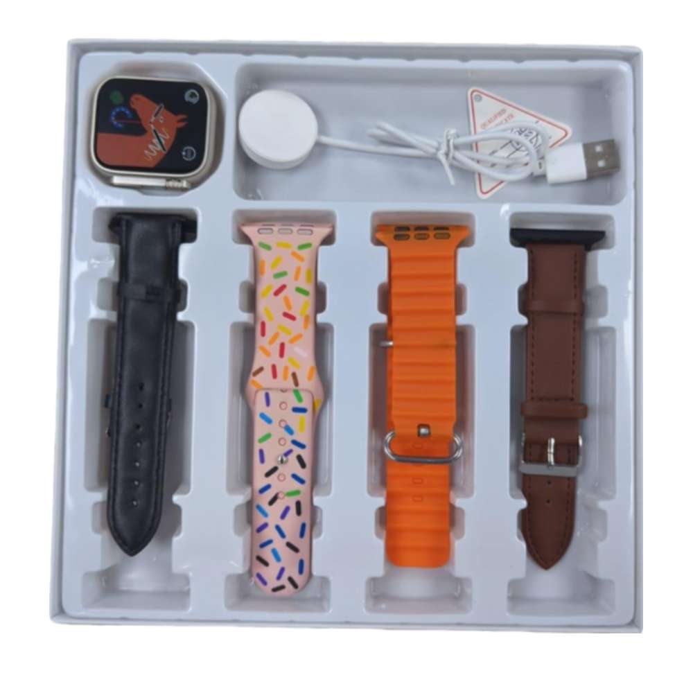 SmartWatch Ultra2 WLR4 Carga Inalámbrica 4 Bandas6