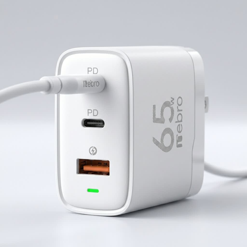 CARGADOR VGA-056T 65W  CARGA RAPIDA C A C 2 SALIDAS C 1 USB4